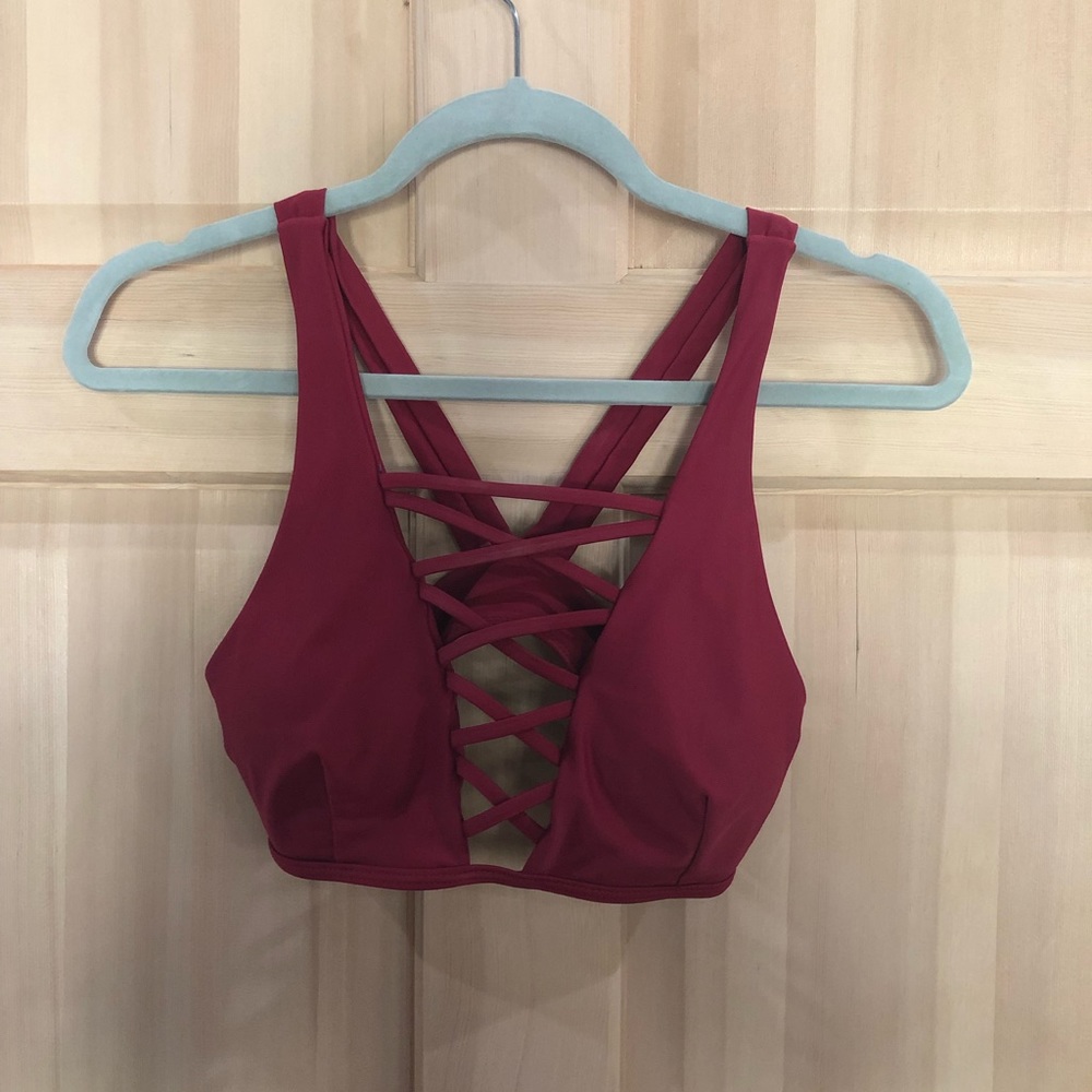 High Neck Bathing Suit Top